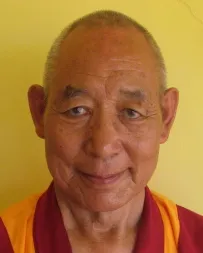 Portrait of the late Ex-Khenrinpoche Ven. Thupten Tsondue